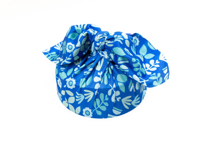 Leafi/Blue Wavi small 18" reversible wrap