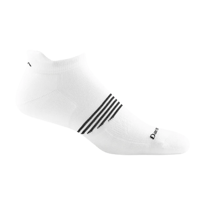 Darn Tough Men's Element No Show Tab Lightweight Athletic Sock - White