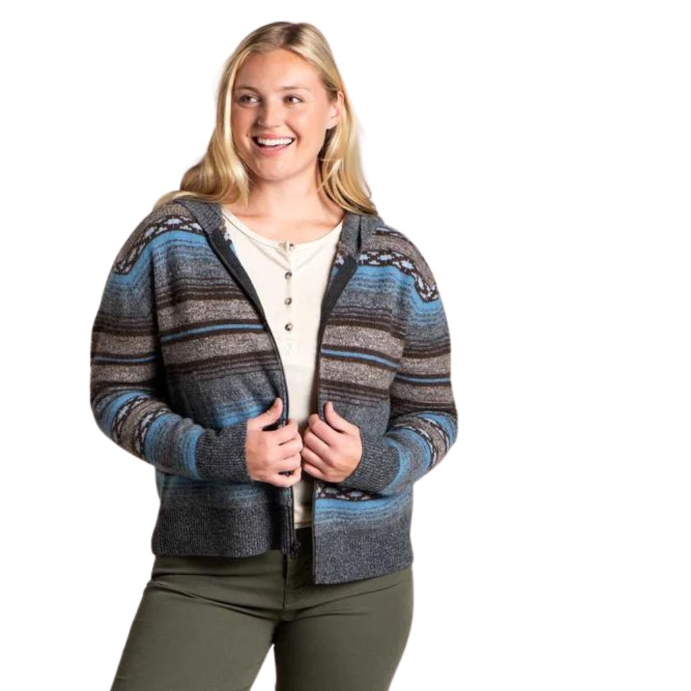 Toad & Co Women's Heartfelt Zip Sweater - Glacier