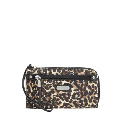 Baggallini Zip Around RFID Wallet - Wild Cheetah