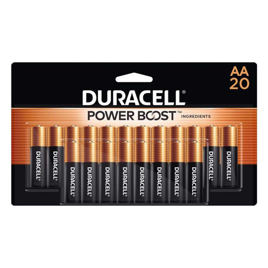 Duracell Coppertop AA Alkaline Batteries, 20 pk