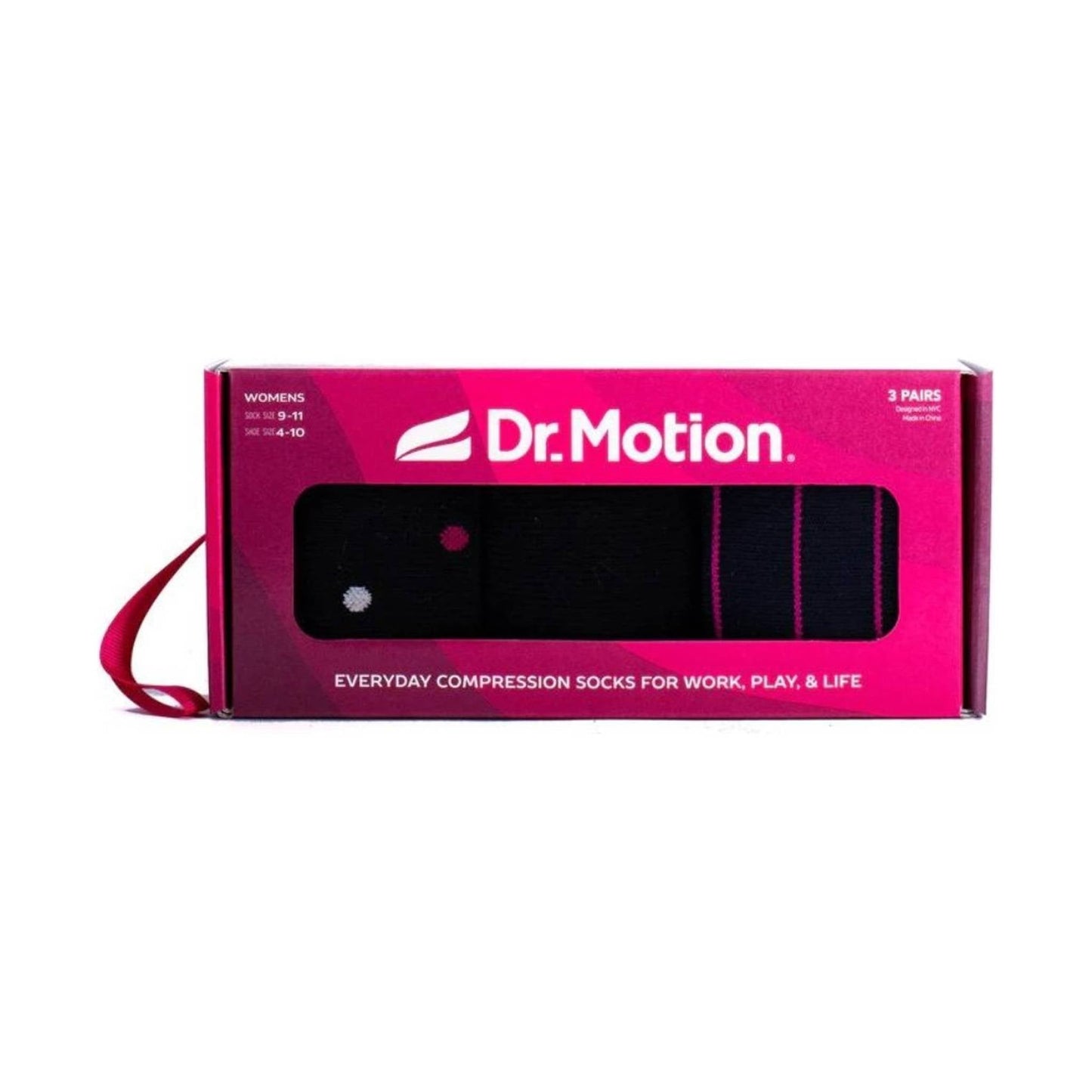 Dr. Motion Women's Compression Socks 3-Pack