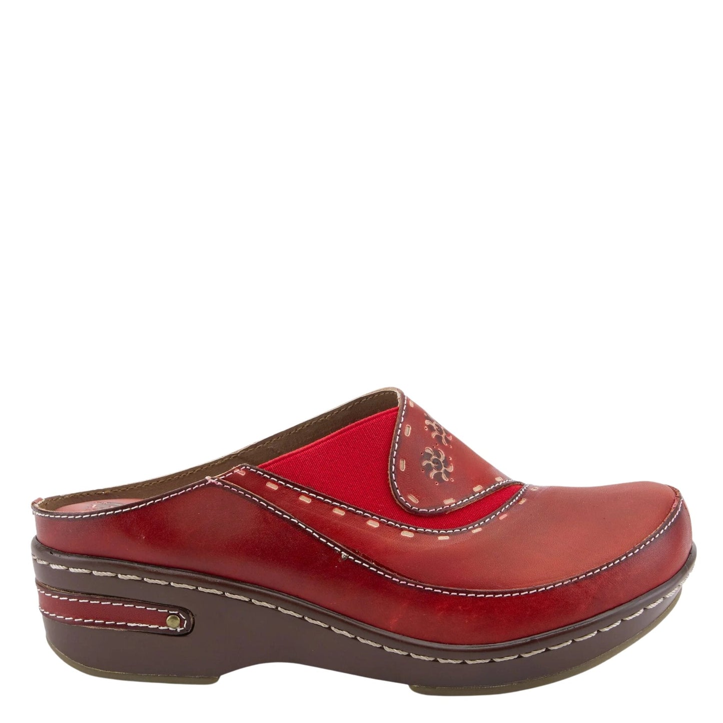 Spring Step Women's Chino Clog - red